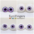 45mm Domed Puppet Eyes with Cabachon Iris - PURQUOISE - FurriFingers